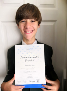 James Guitar Certificate Success Photo