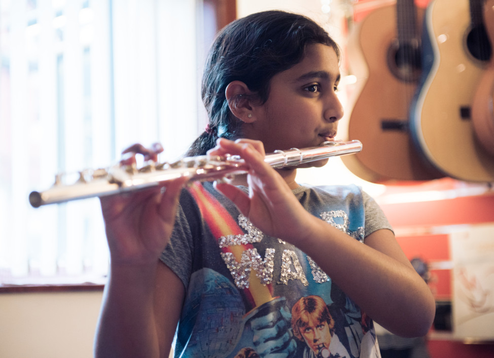 Flute lessons, part of Woodwind Lessons at Booths