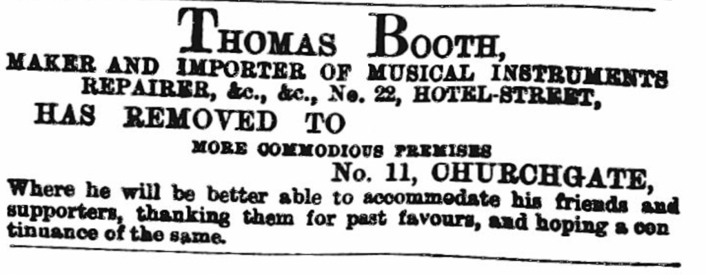 Booths Moves to Chuchgate Advert - Our History